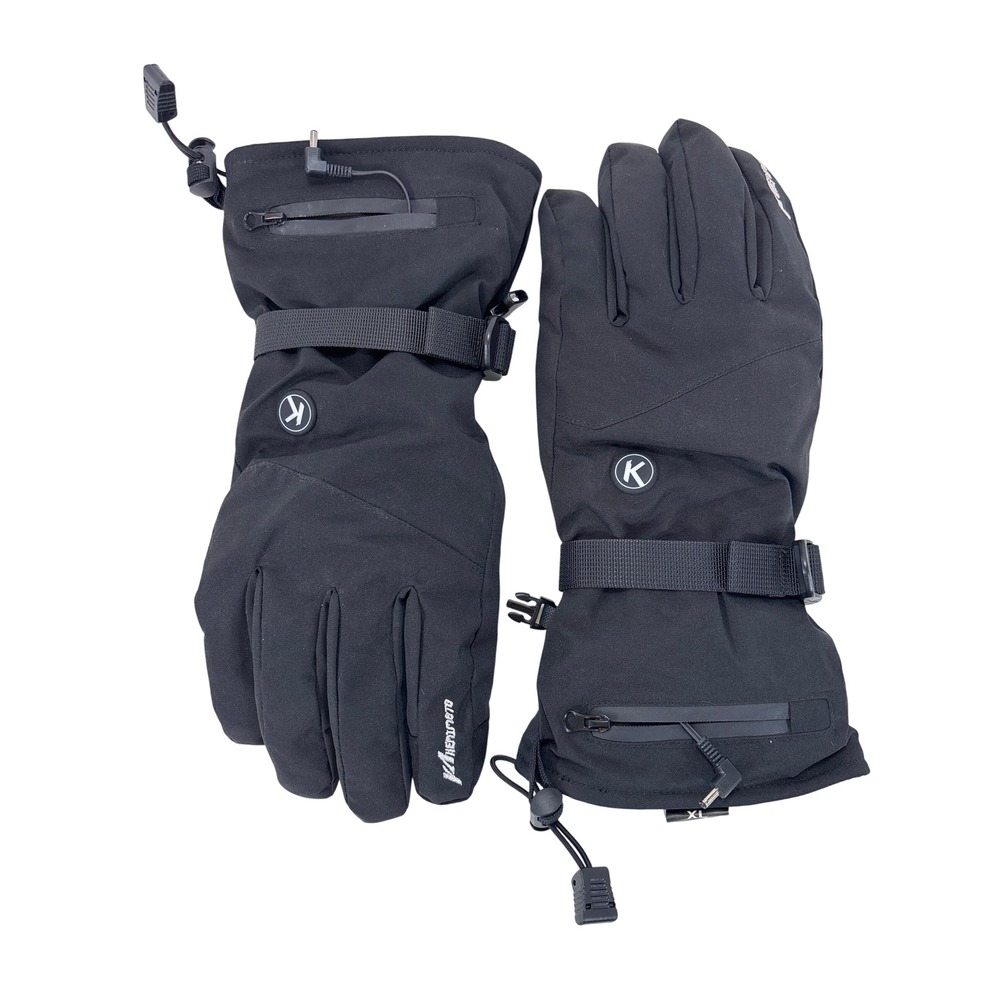 Kemimoto Heated Gloves Black XL Heavy Duty Winter Motorcycle Snowmobile No Batts